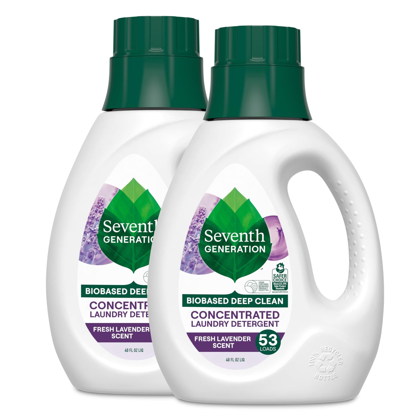 Seventh Generation Concentrated Laundry Detergent Liquid Free & Clear Fragrance Free 40 oz