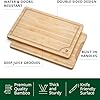 ROYAL CRAFT WOOD Bamboo Cutting Board Set With Juice Grooves