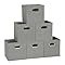 Household Essentials 81-1 Foldable Fabric Storage Bins | Set of 6 Cubby Cubes with Handles