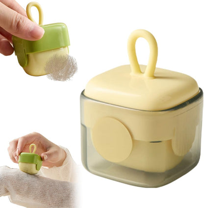 Washable Lint Roller, Mini Lint Roller Portable & Reusable Lint Remover for Clothes, Pet Hair Sticky Cleaner Travel Size (Beige)