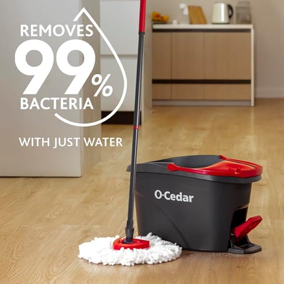 O-Cedar EasyWring Microfiber Spin Mop & Bucket
