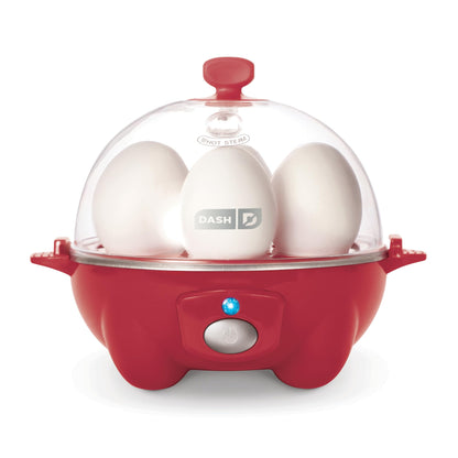 DASH Rapid Egg Cooker: 6 Egg Capacity Electric Egg Cooker for Hard Boiled Eggs, Poached Eggs, Scrambled Eggs, or Omelets with Auto Shut Off Feature - Black