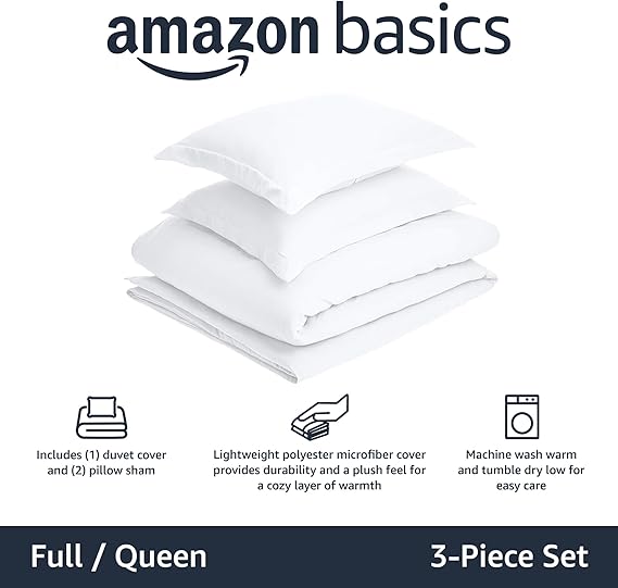 Basics Lightweight Microfiber Duvet Cover Set