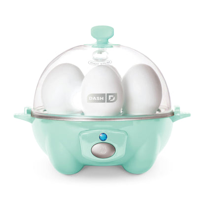 DASH Rapid Egg Cooker: 6 Egg Capacity Electric Egg Cooker for Hard Boiled Eggs, Poached Eggs, Scrambled Eggs, or Omelets with Auto Shut Off Feature - Black