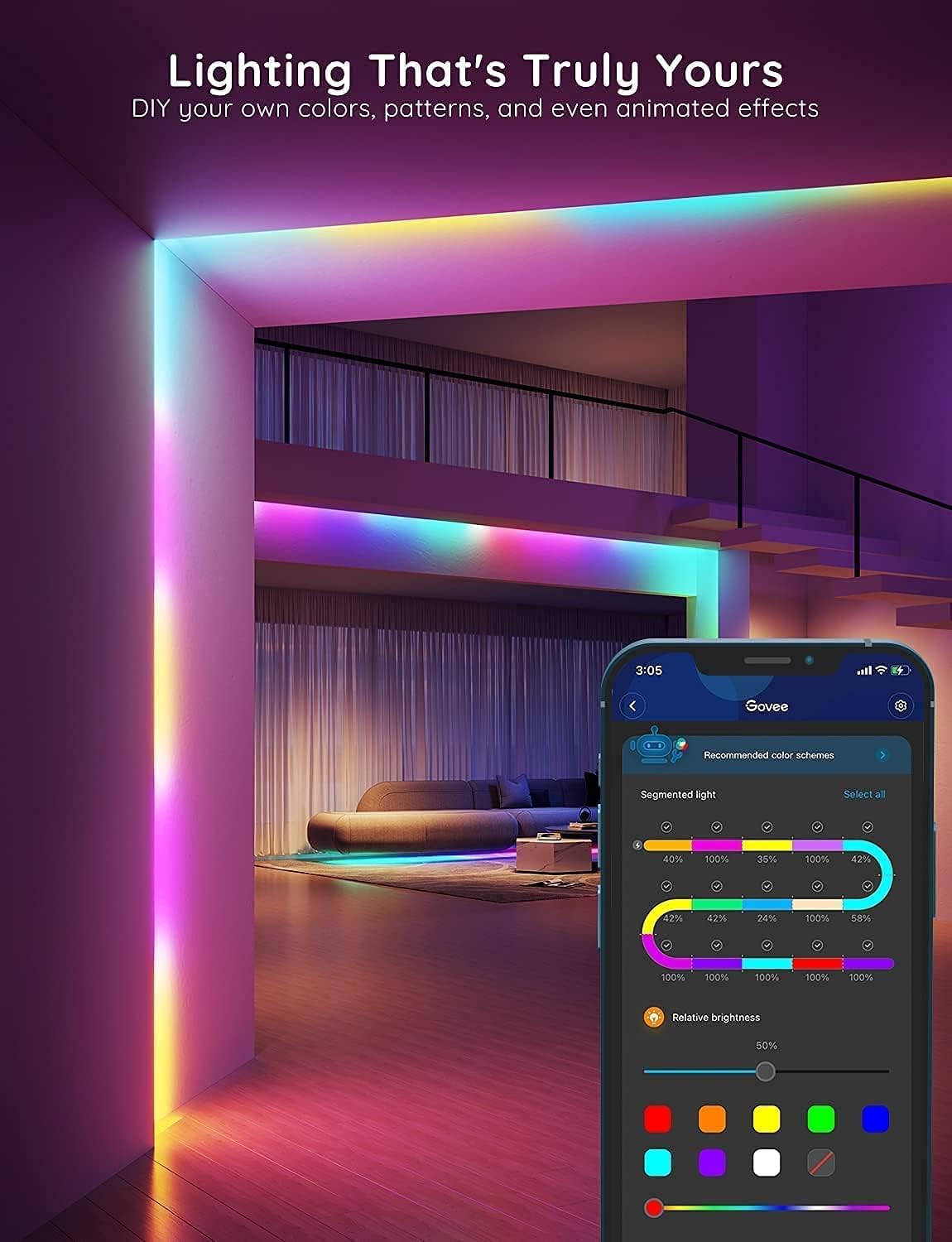 Govee Smart LED Strip Lights 32.8ft