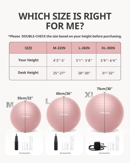 Trideer Stability Exercise Ball