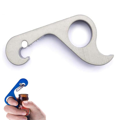 One-handed Bottle Opener, Compact Beverage Aluminum Jar Opener for Weak Hands, Seniors with Arthritis