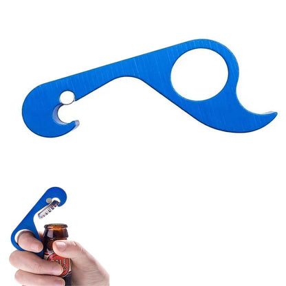 One-handed Bottle Opener, Compact Beverage Aluminum Jar Opener for Weak Hands, Seniors with Arthritis