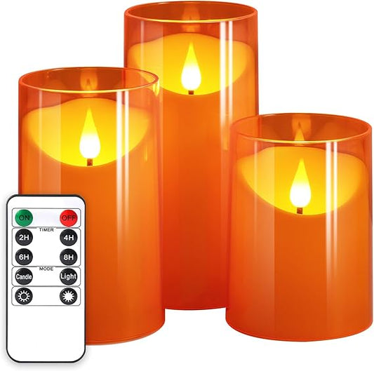 Flameless Candles Nurada( set of 3)