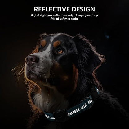 PawSecure Pro Reflective Airtag Dog Collar