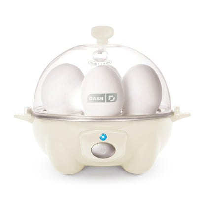 DASH Rapid Egg Cooker: 6 Egg Capacity Electric Egg Cooker for Hard Boiled Eggs, Poached Eggs, Scrambled Eggs, or Omelets with Auto Shut Off Feature - Black