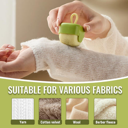 Washable Lint Roller, Mini Lint Roller Portable & Reusable Lint Remover for Clothes, Pet Hair Sticky Cleaner Travel Size (Beige)