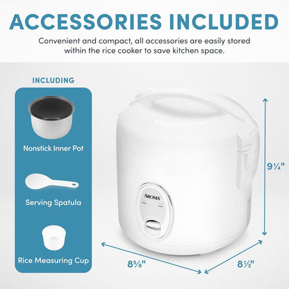 Aroma Housewares 8-Cup (Cooked) (4-Cup UNCOOKED) Cool Touch Rice Cooker (ARC-914S)