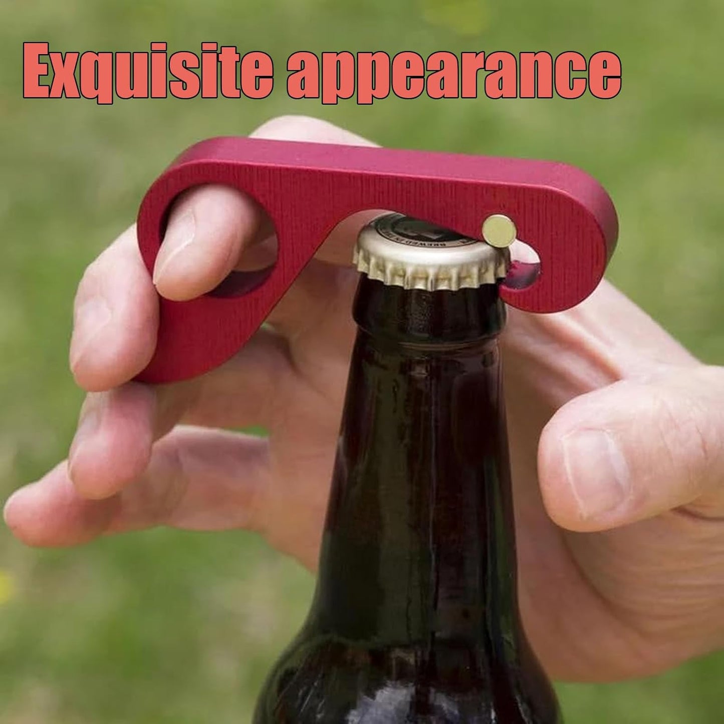 One-handed Bottle Opener, Compact Beverage Aluminum Jar Opener for Weak Hands, Seniors with Arthritis