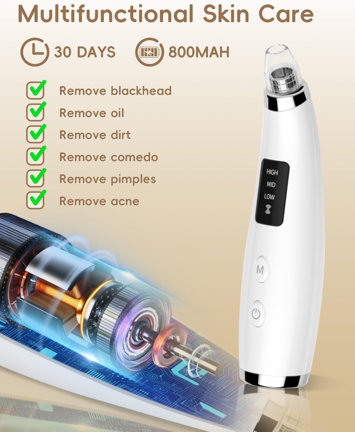 Facial Pore Blackhead Remover Vacuum