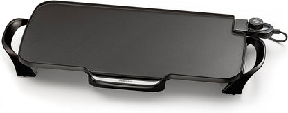 Presto 07061 22-inch Electric Griddle With Removable Handles, Black, 22-inch