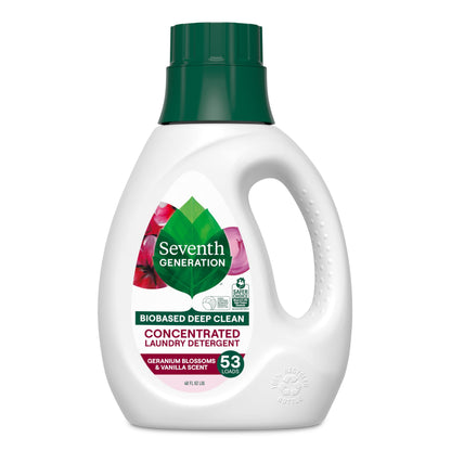 Seventh Generation Concentrated Laundry Detergent Liquid Free & Clear Fragrance Free 40 oz