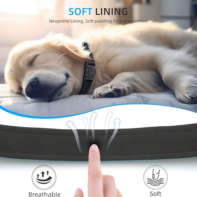 PawSecure Pro Reflective Airtag Dog Collar