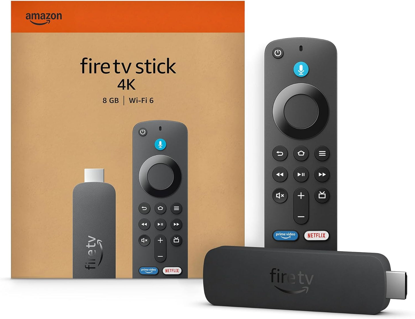 Amazon Fire TV Stick 4K (newest model) with AI-powered Fire TV Search, Wi-Fi 6, stream over 1.8 million movies and shows, free & live TV