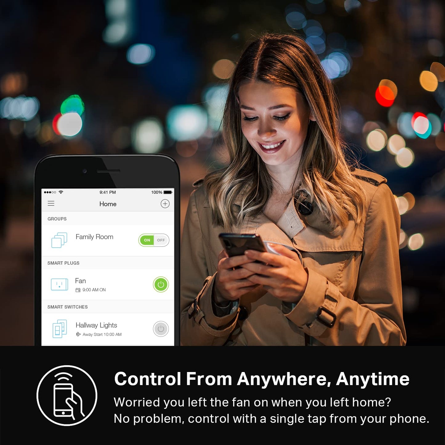 Kasa Smart Plug HS103P4 (4-Pack)
