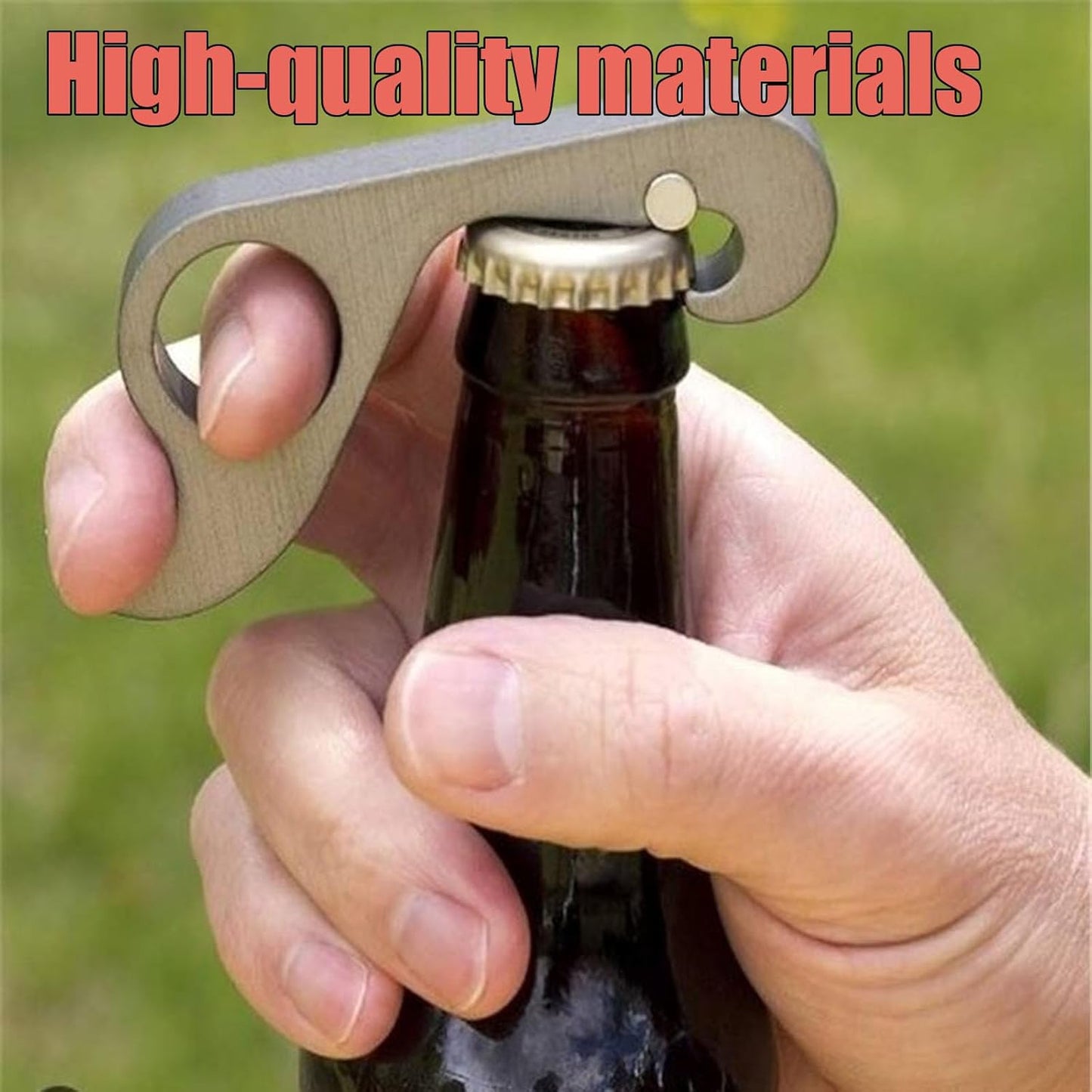 One-handed Bottle Opener, Compact Beverage Aluminum Jar Opener for Weak Hands, Seniors with Arthritis
