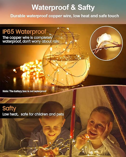 20 Pack Fairy String Lights Waterproof Copper Wire Firefly Starry Lights