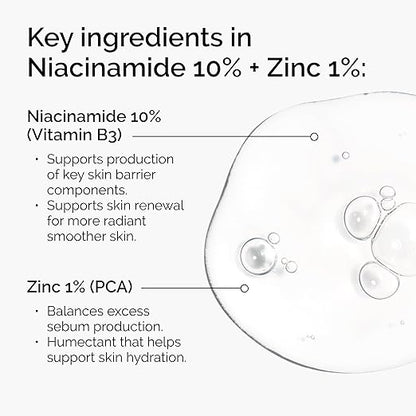 The Ordinary Niacinamide 10% + Zinc 1% Serum