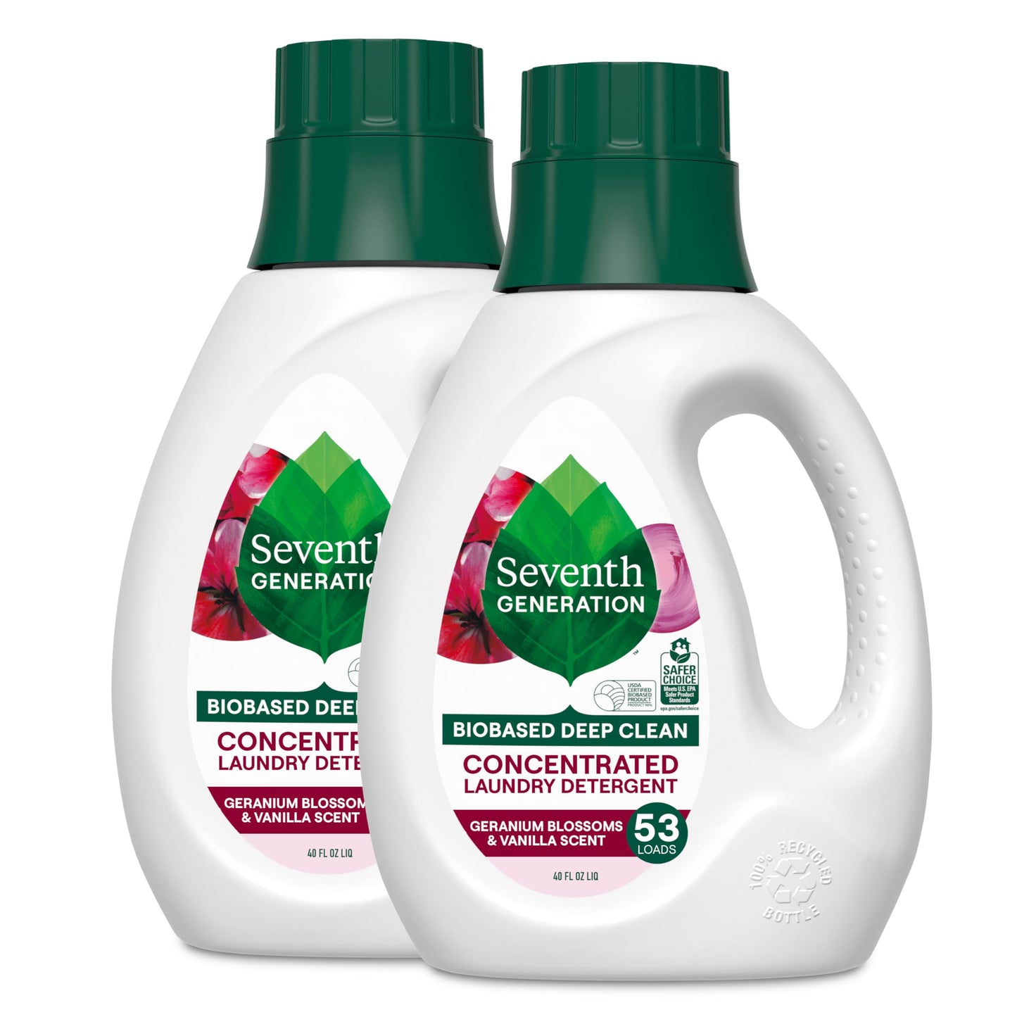 Seventh Generation Concentrated Laundry Detergent Liquid Free & Clear Fragrance Free 40 oz