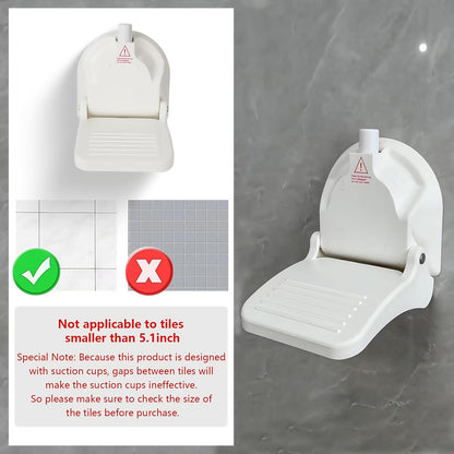 Shower Foot Rest for Shaving Legs,Shower Shaving Foot Rest,Foot Rest for Shower with Powerful Suction Cup,Foldable Shower Shaver Foot Rest Suitable for RV Bathroom,Easy to Carry While Traveling