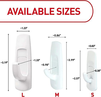 Command Large Utility Hooks, 7 Hooks, 12 Strips