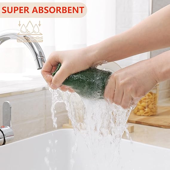 Homaxy 100% Cotton Waffle Towels-Multi-color Set