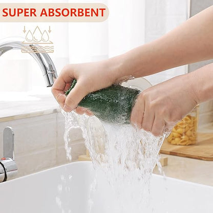 Homaxy 100% Cotton Waffle Towels-Multi-color Set