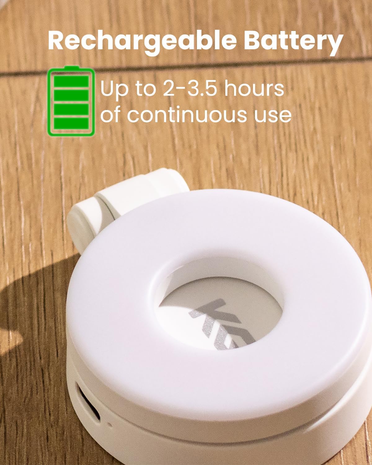 KraftGeek Magnetic Selfie Light for iPhone Magsafe, Portable Phone Ring Light for Video Recording, Rechargeable Lightweight Travel LED Cell Phone Light, White