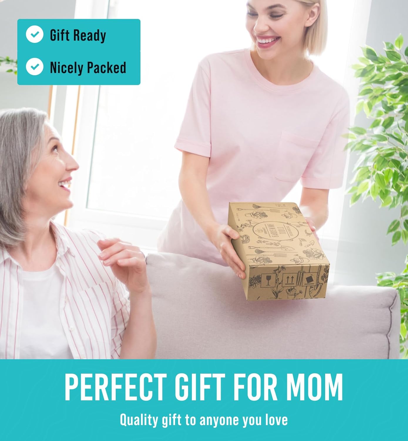 Heavy Duty Garden Tools 22 Pieces Floral Set - Rust Proof, Non-Slip, Durable Gardening Supplies - Ergonomic Hand Tools - Ideal Gardening Gifts for Women