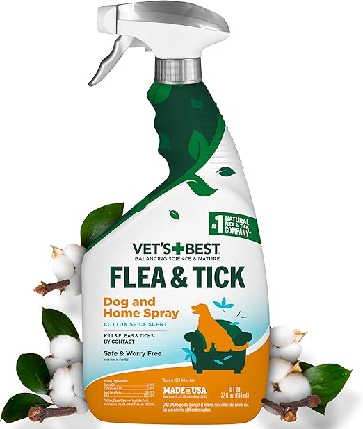Vet’s Best Flea and Tick Home Spray for Dogs, 32OZ