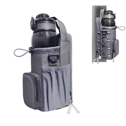 Magnetic Gym Bag for Men and Women, Magnetic Water Bottle Holder for Gym, Small Gym Bag, Gym Gifts for Women and Men (Gray)