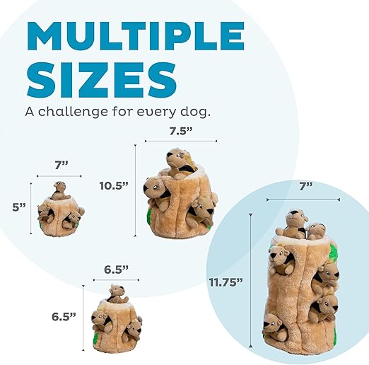 Outward Hound Hide-A-Squirrel  Plush Dog Puzzle Toy, XL