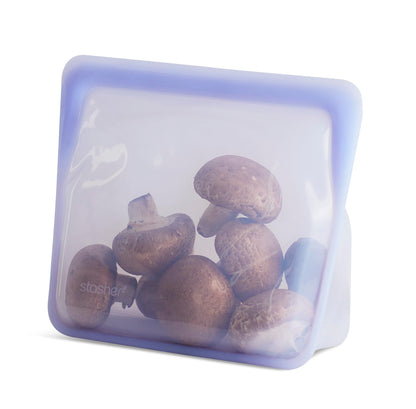 Stasher Premium Silicone Reusable Food Storage Stand-Up Mini Bag, Aqua, Microwave, Sous Vide, Dishwasher, Oven and Freezer Safe, BPA Free, Leak-free, Eco-friendly, 28 Oz