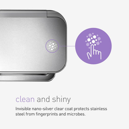 simplehuman 45 Liter / 12 Gallon Rectangular Hands-Free Kitchen Step Trash Can with Soft-Close Lid, Brushed Stainless Steel