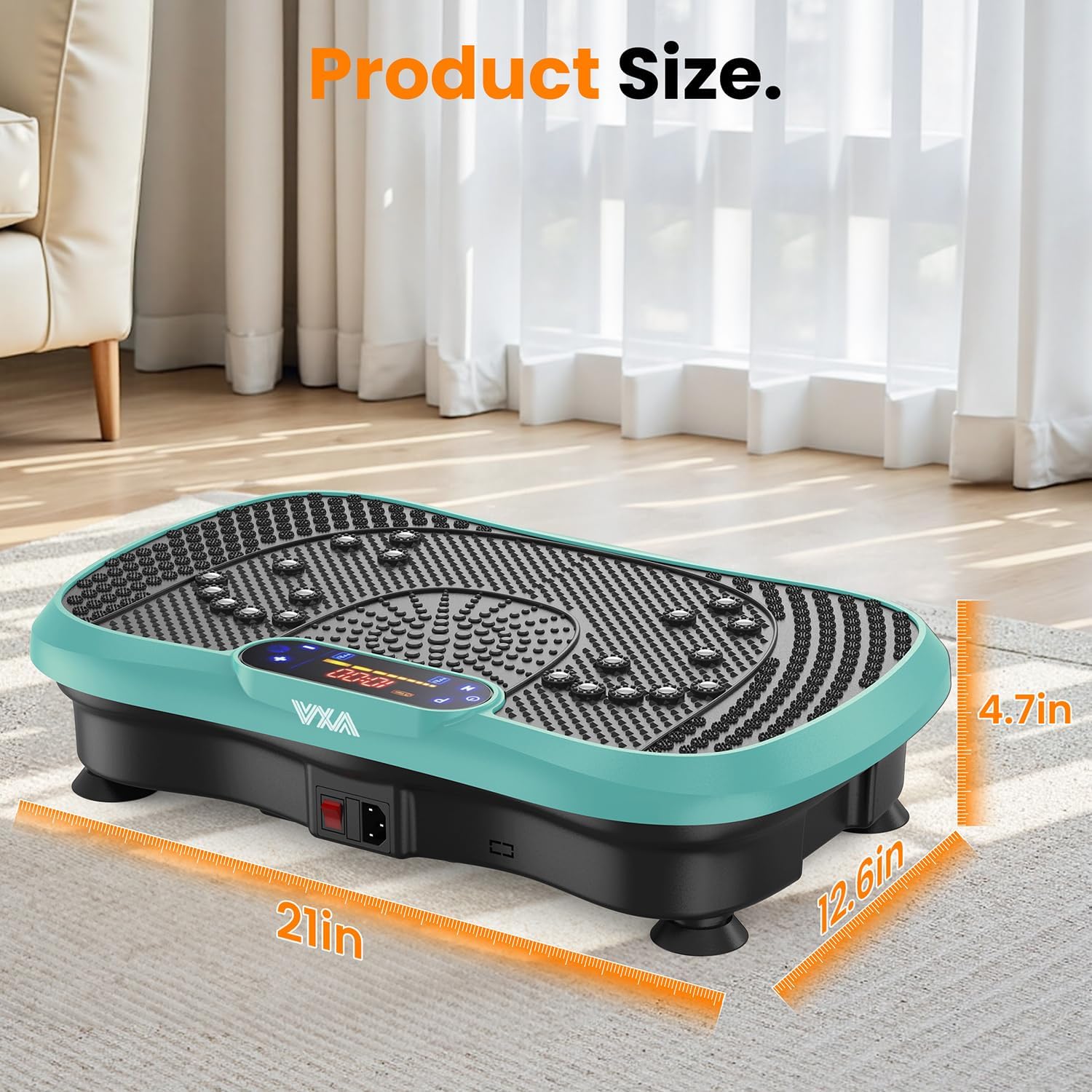 AXV Vibration Plate Fitness Platform Exercise Machine Vibrating Lymphatic Drainage Shaking Full Body Shaker Workout Vibrate Stand Shake Board Sport Gym for Weight Loss Fat Burner for Women Men