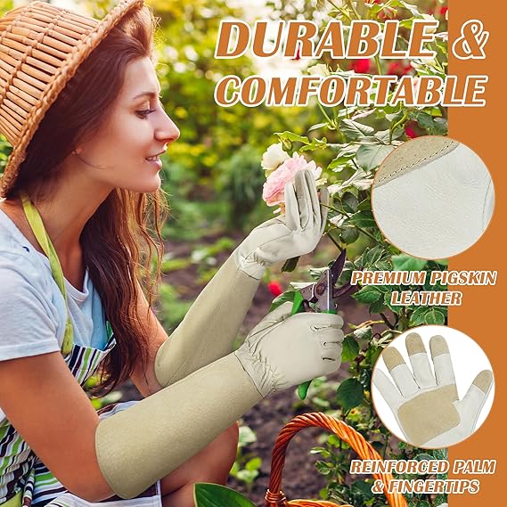 Handlandy Rose Pruning Gloves-available in a range of stylish colors