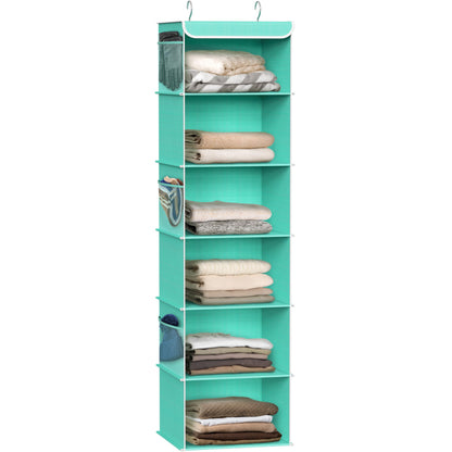 Simple Houseware 5 Shelf Hanging Closet Organizer, Gray