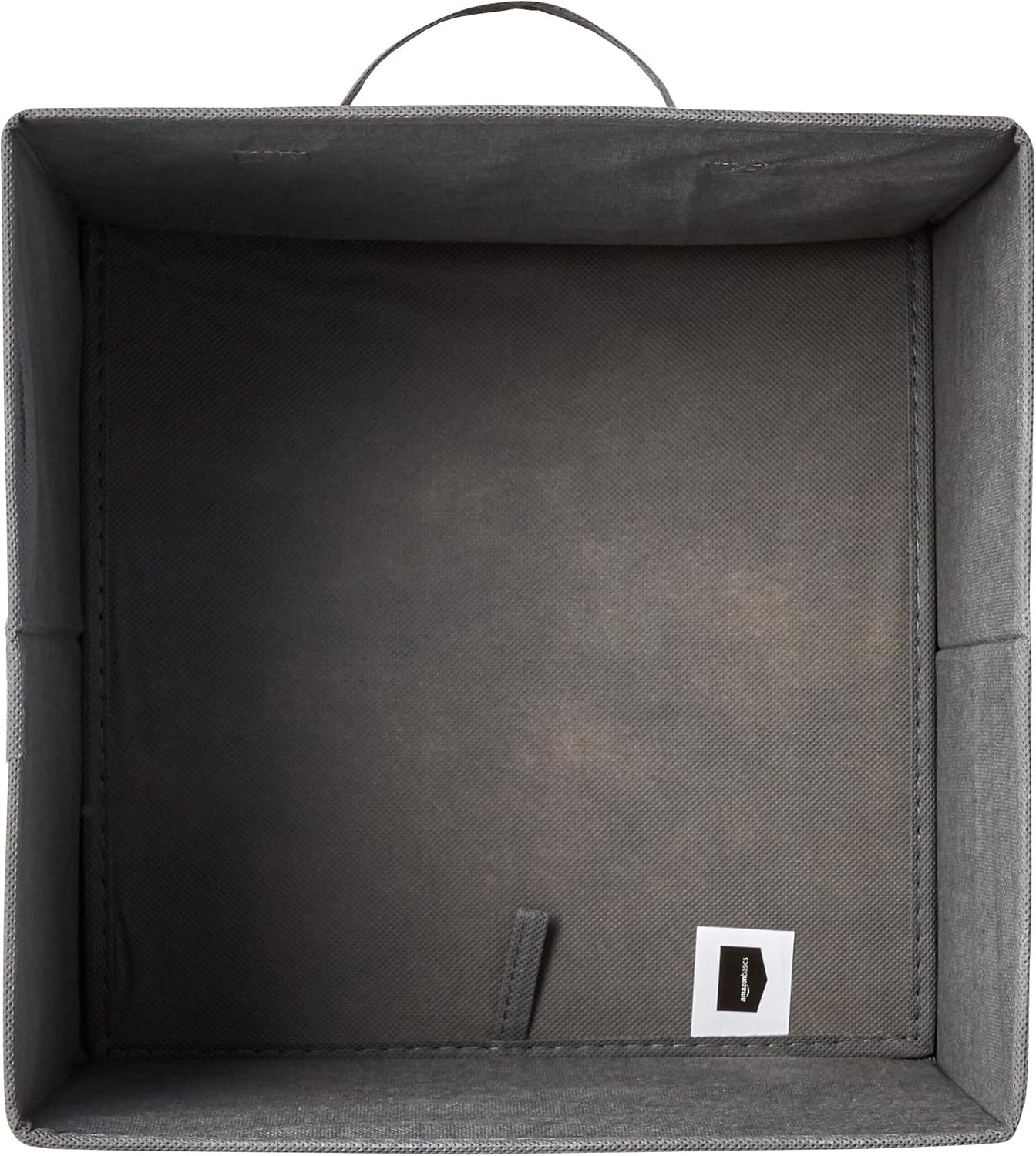 Amazon Basics Cube Organizer Storage Bins Handles, Collapsible Fabric, Pack of 6, 13"x13"x13", Gray