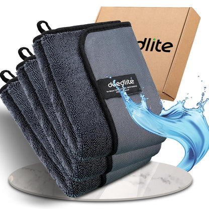 Shiny Bath Wipes Shower Cleaning Cloths, Premium Car Drying Towel | Ultra Absorbent Twisted-Loop Design| Microfiber Towel for Car, Shower Cabin, Household