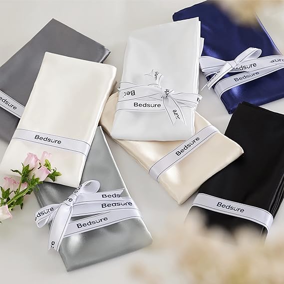 Bedsure Satin Pillowcases- Set of 2