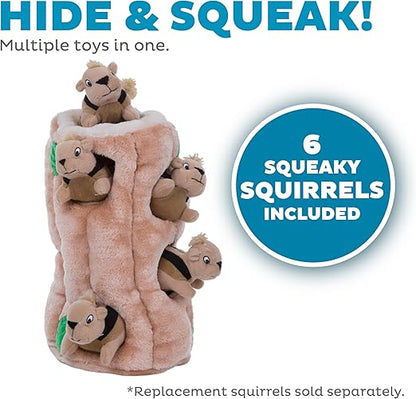 Outward Hound Hide-A-Squirrel  Plush Dog Puzzle Toy, XL