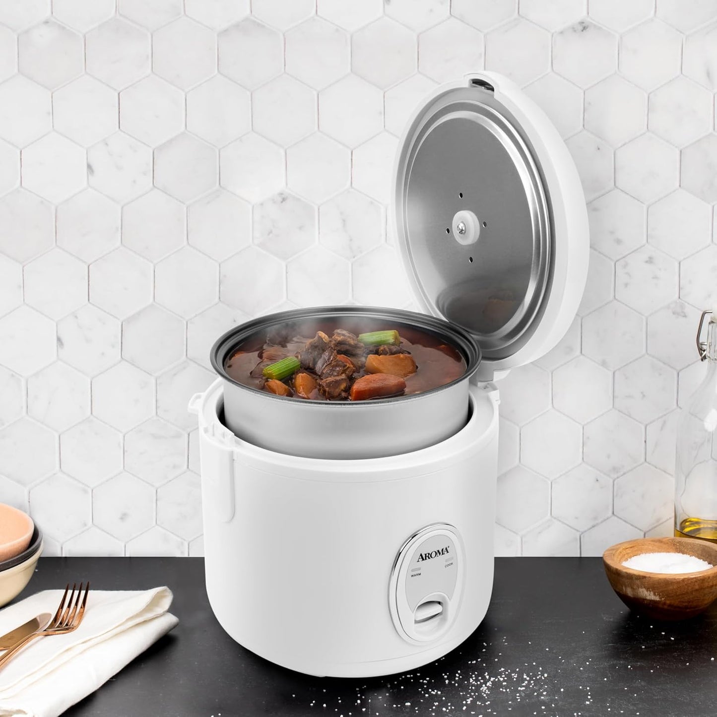 Aroma Housewares 8-Cup (Cooked) (4-Cup UNCOOKED) Cool Touch Rice Cooker (ARC-914S)