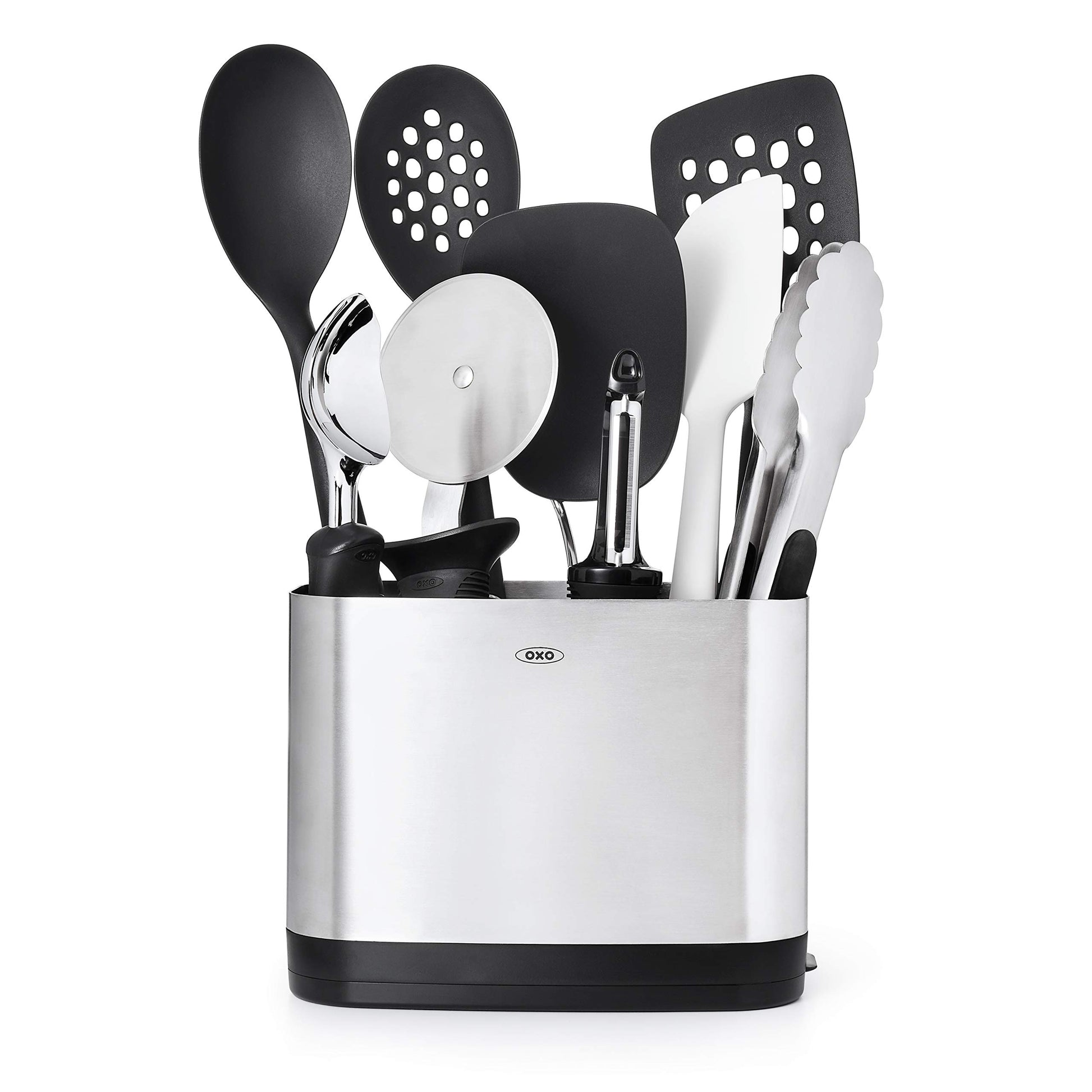 OXO Good Grips 15-Piece Everyday Kitchen Utensil Set, Silver