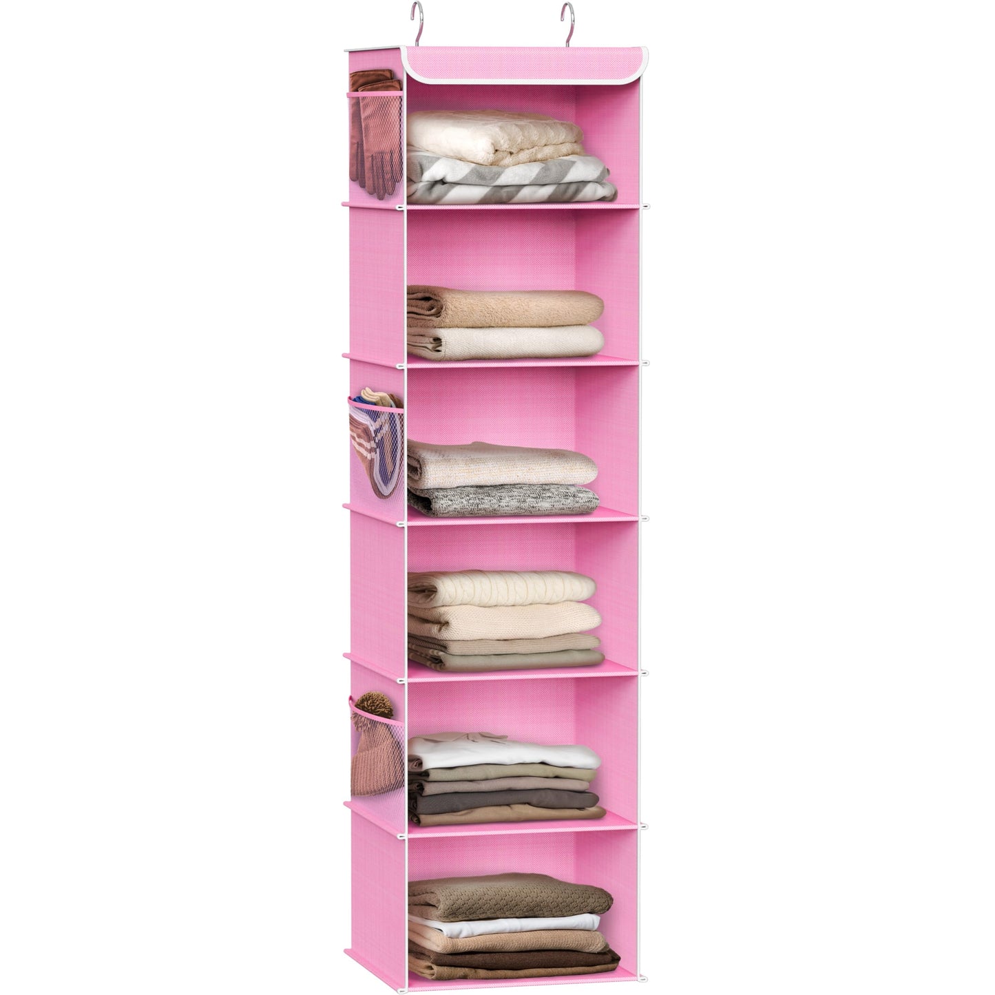 Simple Houseware 5 Shelf Hanging Closet Organizer, Gray