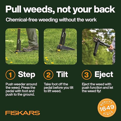 Fiskars 3-Claw Stand up weed Puller Tool